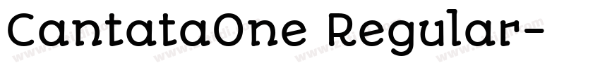 CantataOne Regular字体转换